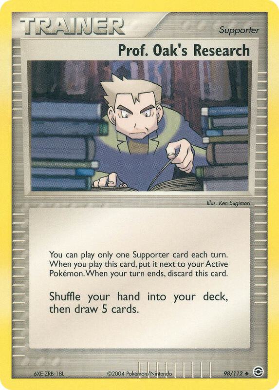 Prof. Oak's Research Pokemon card from FireRed & LeafGreen