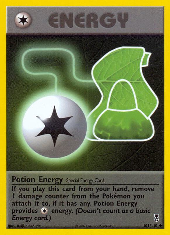 Potion Energy Pokemon card from Legendary Collection