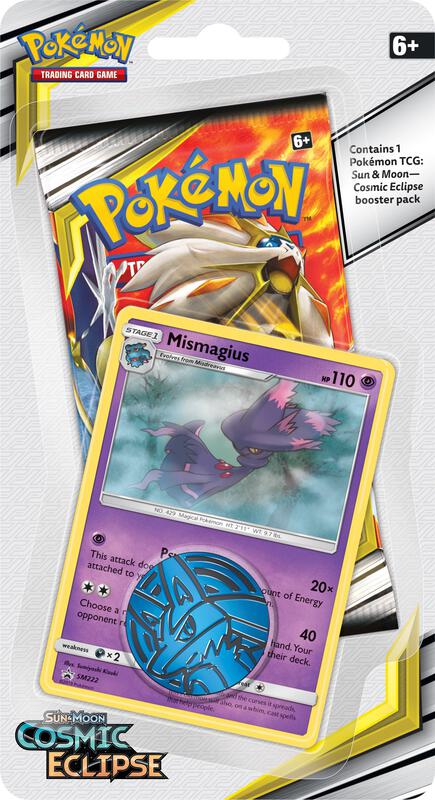 Cosmic Eclipse Single Pack Blister [Mismagius] Pokemon card from SM - Cosmic Eclipse