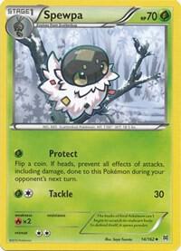 Spewpa Pokemon card from XY - BREAKthrough