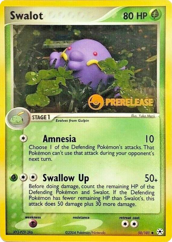 Swalot Pokemon card from Nintendo Promos