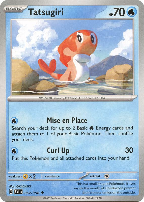 Tatsugiri Pokemon card from SV01: Scarlet & Violet Base Set