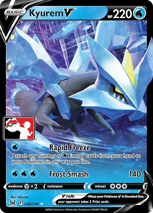 Kyurem V Pokemon card from Prize Pack Series Cards