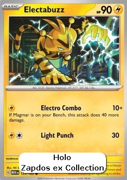Electabuzz Pokemon card from 151