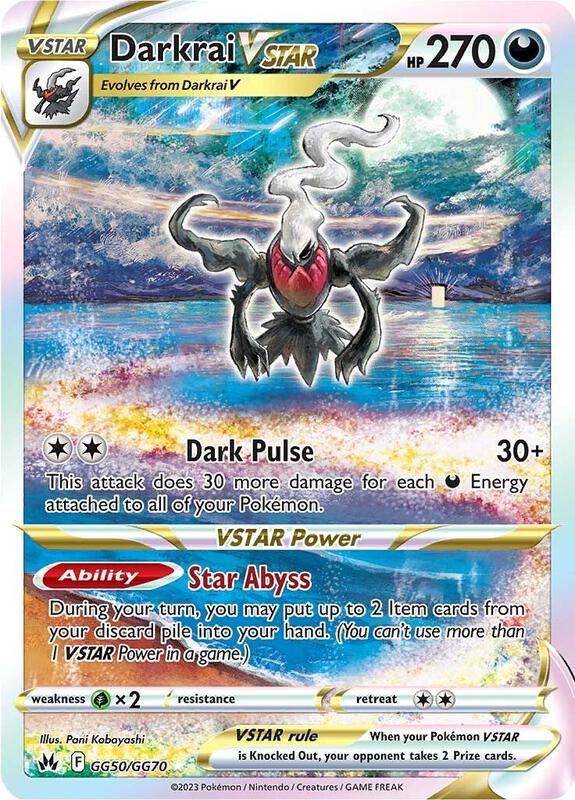 Darkrai VSTAR Pokemon card from Crown Zenith: Galarian Gallery