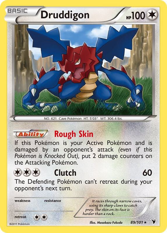 Druddigon Pokemon card from Noble Victories