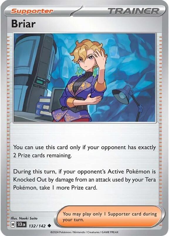 Briar Pokemon card from SV07: Stellar Crown