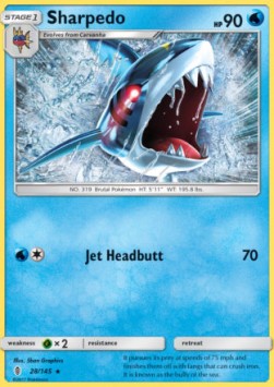 Sharpedo Pokemon card from Guardians Rising