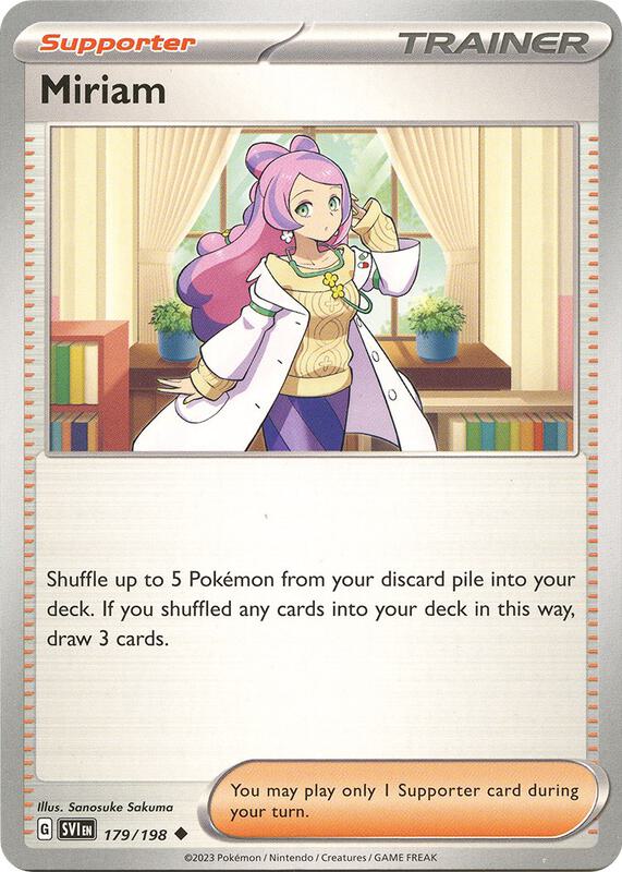 Miriam Pokemon card from SV01: Scarlet & Violet Base Set
