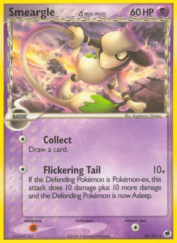 Smeargle (Delta Species) Pokemon card from Dragon Frontiers