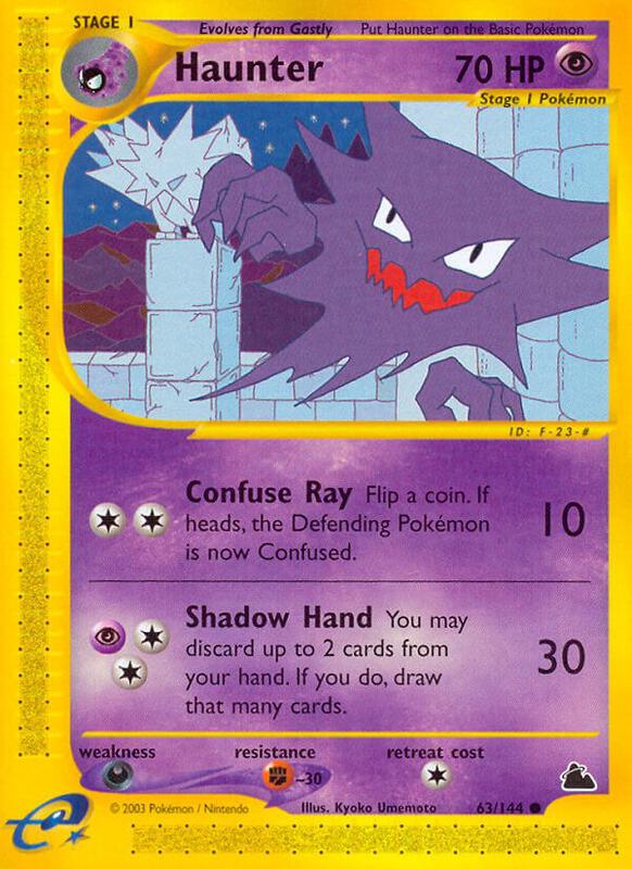 Haunter Pokemon card from Skyridge