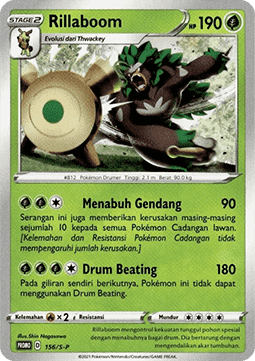 Rillaboom (S-P/ID 156) Sword & Shield Indonesian Promos ID