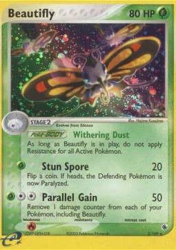 Beautifly Pokemon card from EX Ruby Sapphire