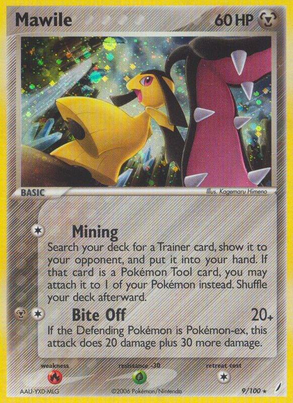 Mawile Pokemon card from Crystal Guardians