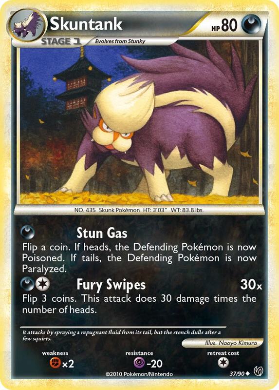 Skuntank Pokemon card from Undaunted