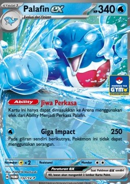 Palafin ex (SV-P/ID 132) Scarlet & Violet Indonesian Promos ID