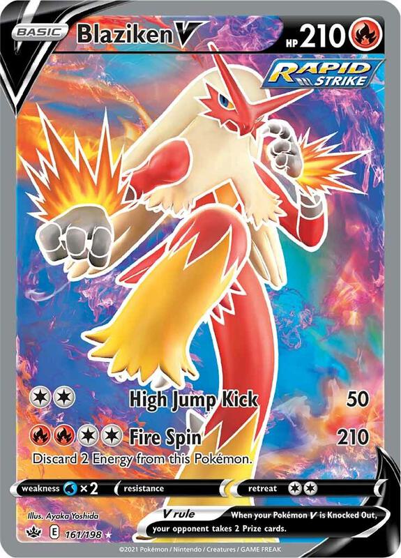 Blaziken V (Full Art) Pokemon card from SWSH06: Chilling Reign