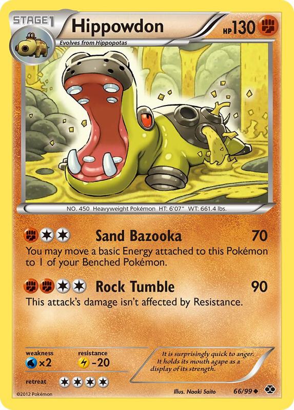Hippowdon Pokemon card from Next Destinies