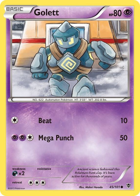 Golett Pokemon card from Plasma Blast