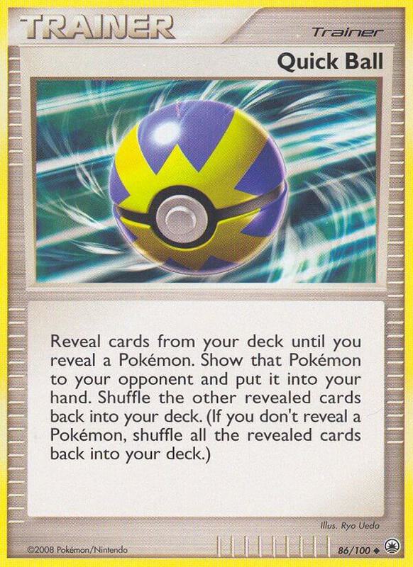 Quick Ball Pokemon card from Majestic Dawn