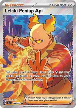 Firebreather Pokemon card from Indigo Flame