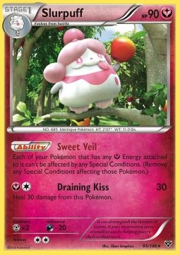 Slurpuff Pokemon card from XY