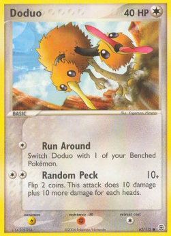 Doduo Pokemon card from EX FireRed LeafGreen