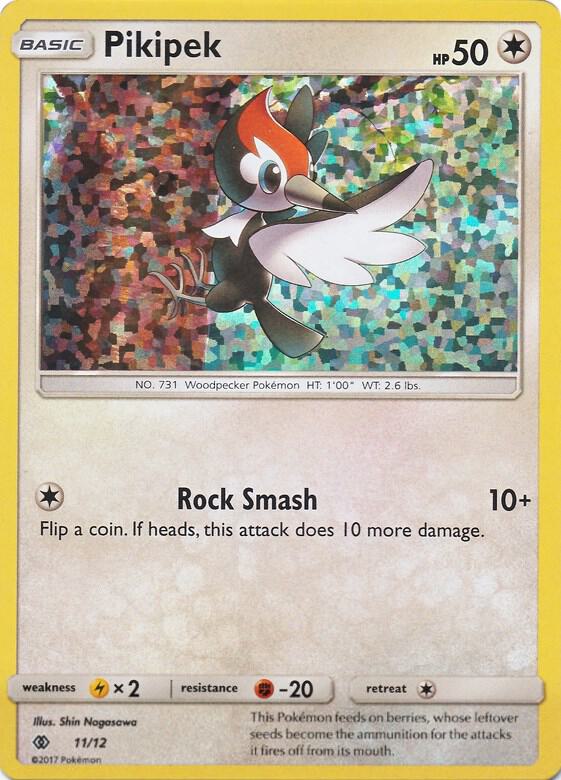 Pikipek Pokemon card from McDonald's Promos 2017