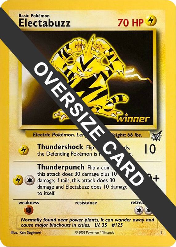 Electabuzz - 1 (Best of Game 1 Promo) Pokemon card from Jumbo Cards