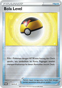 Level Ball (S-P/ID 134) Sword & Shield Indonesian Promos ID