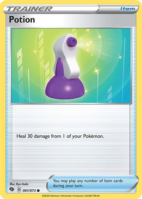 Potion Pokemon card from Champion's Path