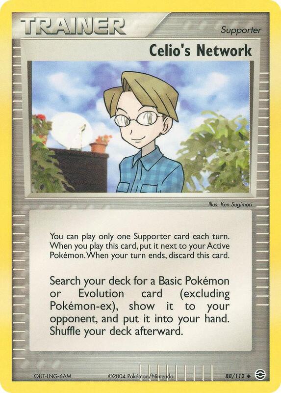 Celio's Network Pokemon card from EX Battle Stadium