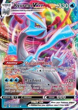 Kyurem VMAX Pokemon card from Lost Origin