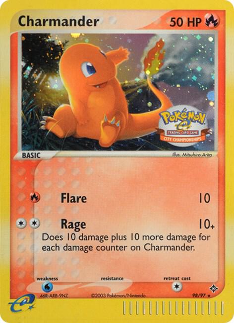 Charmander Pokemon card from League & Championship Cards