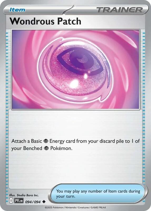 Wondrous Patch Pokemon card from ME02: Phantasmal Flames