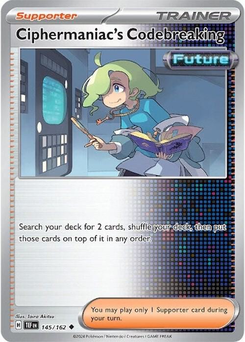 Ciphermaniac's Codebreaking Pokemon card from SV05: Temporal Forces