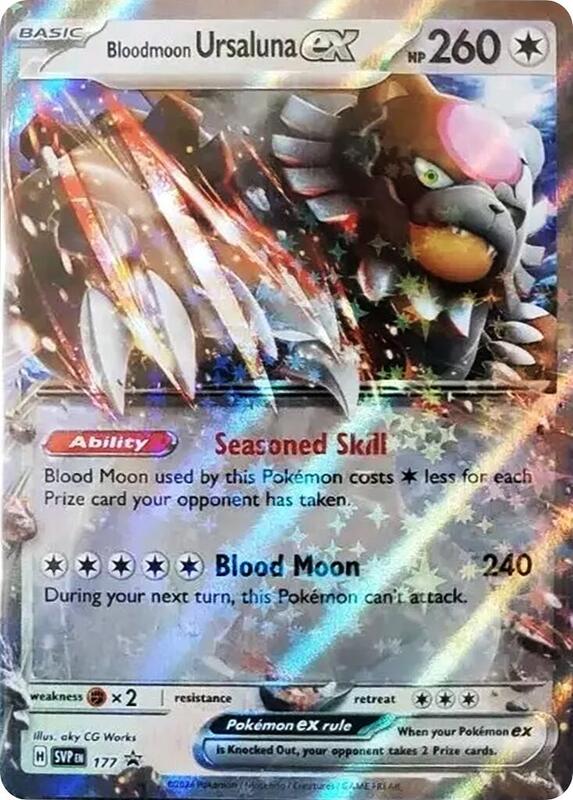 Bloodmoon Ursaluna ex - 177 Pokemon card from SV: Scarlet & Violet Promo Cards