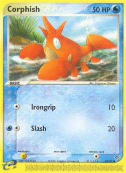 Corphish Pokemon card from EX Dragon