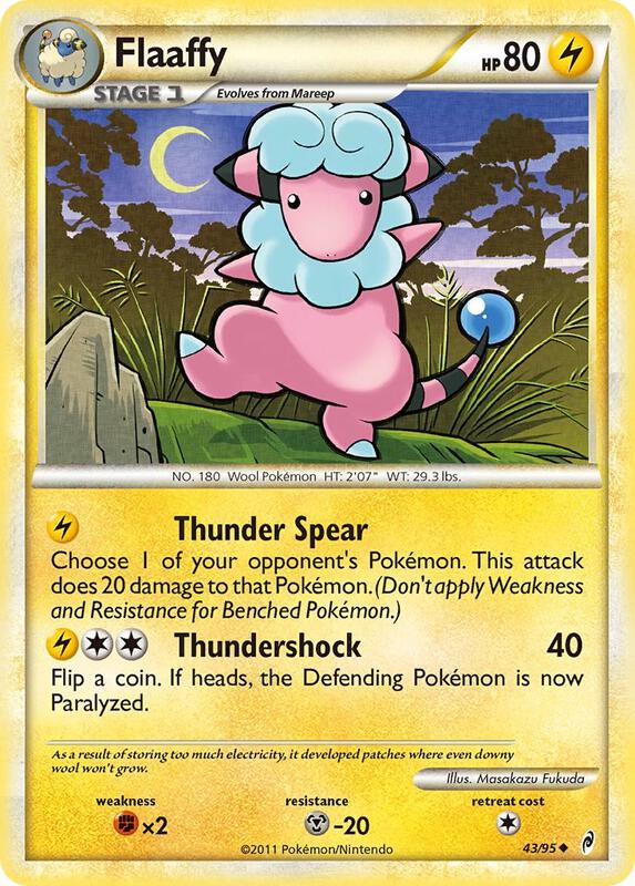 Flaaffy Pokemon card from Call of Legends
