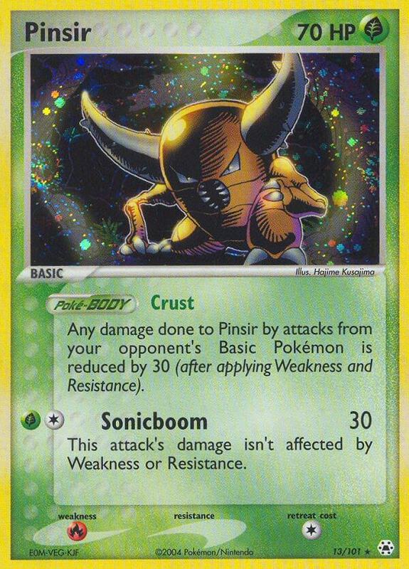 Pinsir Pokemon card from Hidden Legends