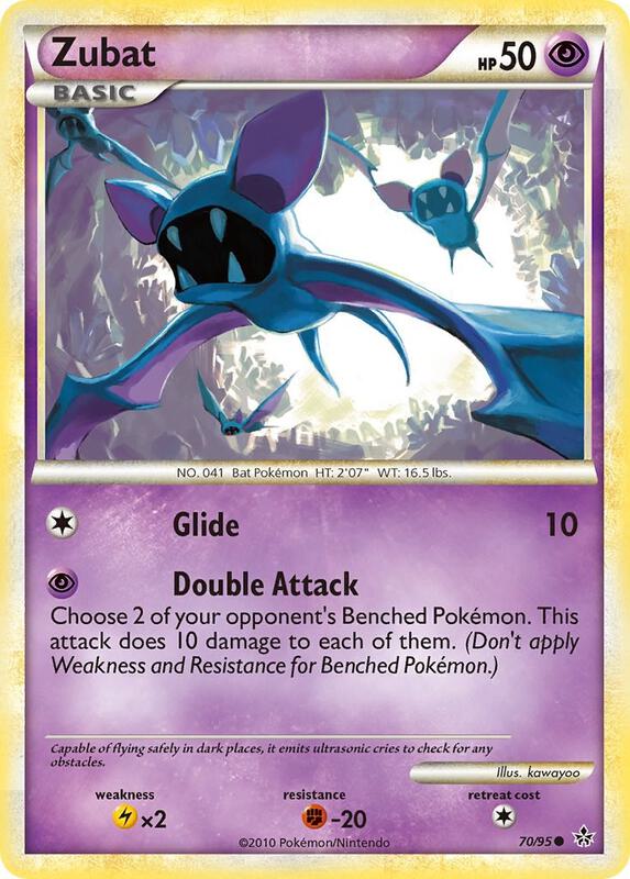 Zubat Pokemon card from Unleashed