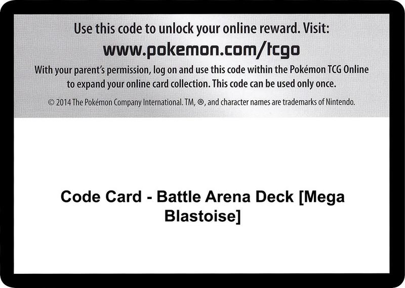 Code Card - Battle Arena Deck [Mega Blastoise] Pokemon card from SM - Celestial Storm