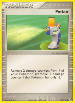 Potion Pokemon card from EX Unseen Forces