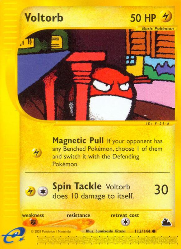 Voltorb Pokemon card from Skyridge