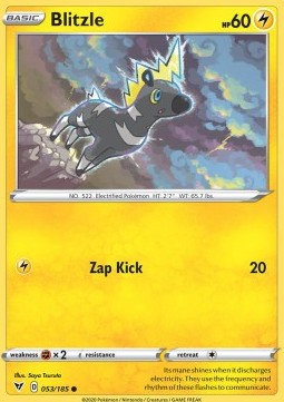 Blitzle Pokemon card from Vivid Voltage