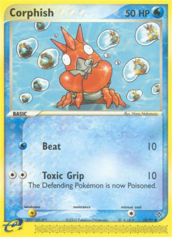 Corphish Pokemon card from EX Dragon
