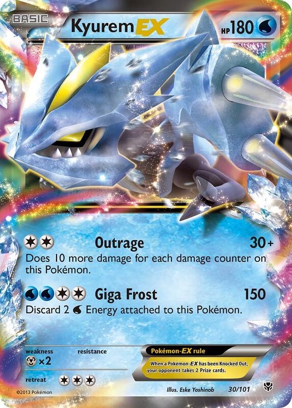 Kyurem EX Pokemon card from Plasma Blast