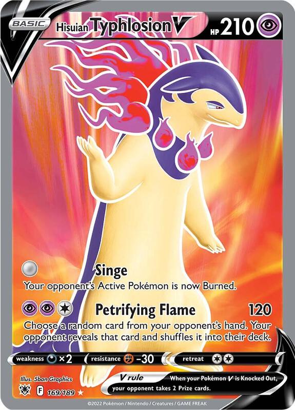 Hisuian Typhlosion V (Full Art) Pokemon card from SWSH10: Astral Radiance