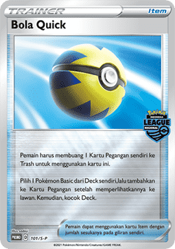 Quick Ball (S-P/ID 101) Sword & Shield Indonesian Promos ID