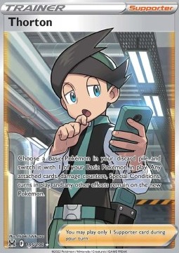 Thorton Pokemon card from Lost Origin